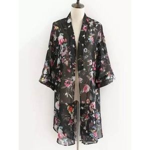 🕊Floral Chiffon Kimono